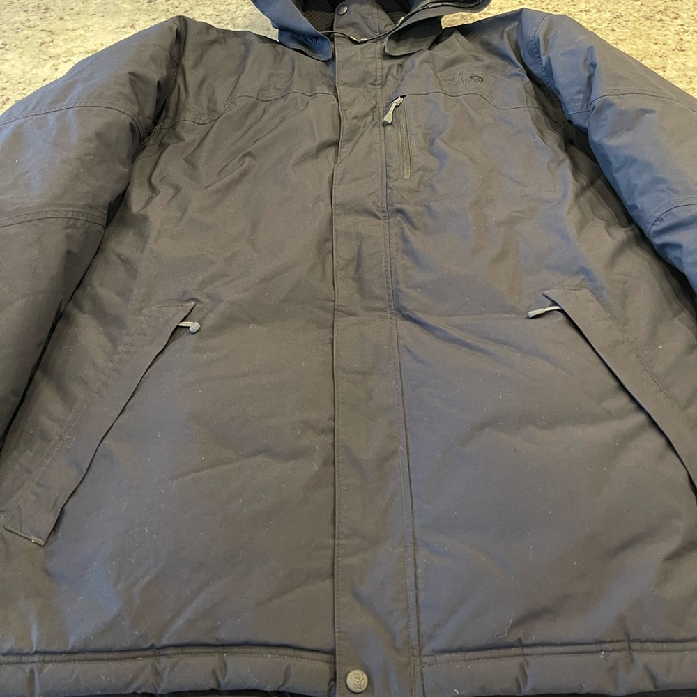 MOUNTAIN HARDWEAR DRYQ DOWN PARKA EXCELLENT CONDITION MENS XL PTP 27 worn 2 time